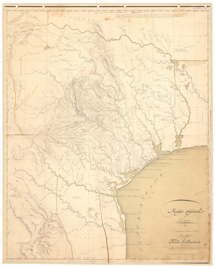 94562, Mapa original de Texas por el Ciudadano Estevan F. Austin Presentado al Excmo. Sr. Presidente, por su Autor , Non-GLO Digital Images
