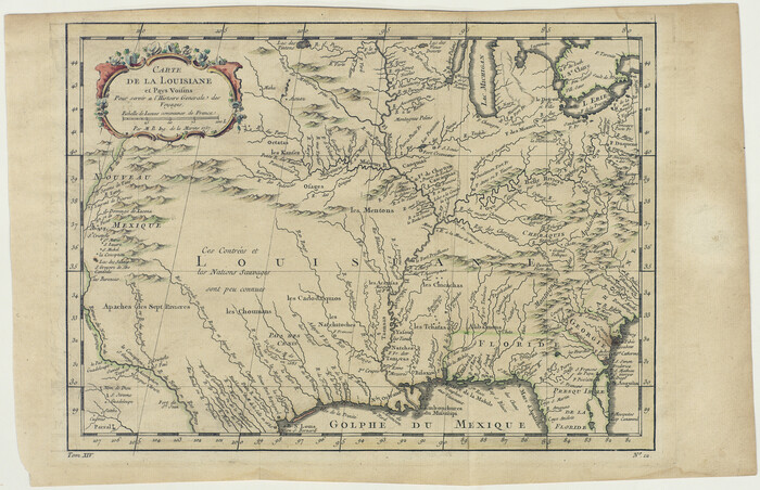 94572, Carte de la Louisiane et Pays Voisins Pour servir a l'Histoire Generale des Voyages, Non-GLO Digital Images