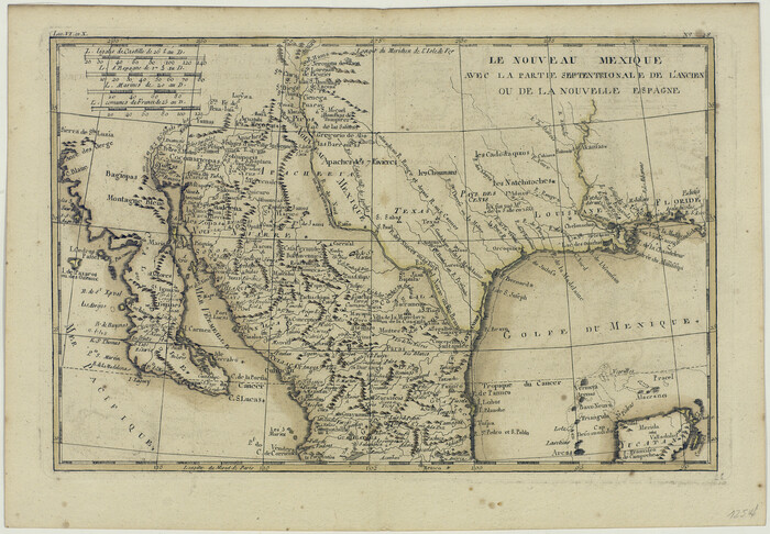 94573, Le Nouveau Mexique avec la Partie Septentrionale de L'Ancien ou de la Nouvelle Espagne, Non-GLO Digital Images