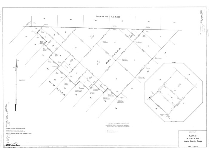 9468, Loving County Rolled Sketch 10, General Map Collection