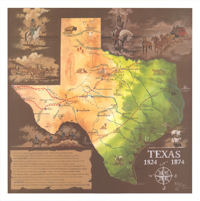 94794, Texas 1824 - 1874, General Map Collection - 1