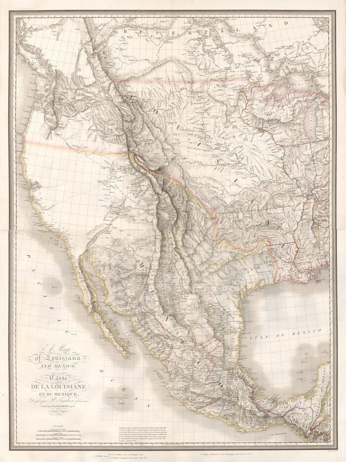 94945, A Map of Louisiana and Mexico, Holcomb Digital Map Collection