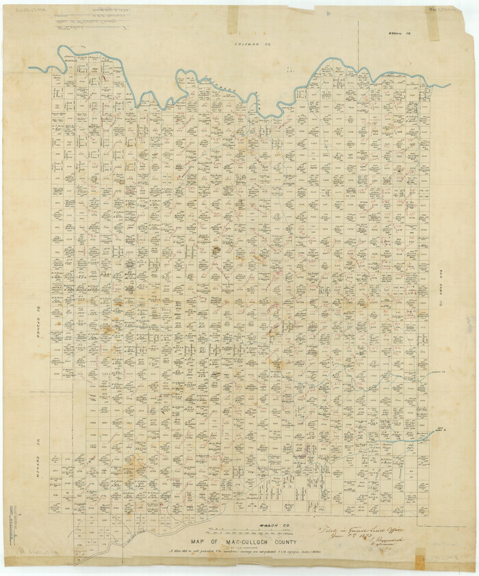 9495, McCulloch County Rolled Sketch 1, General Map Collection