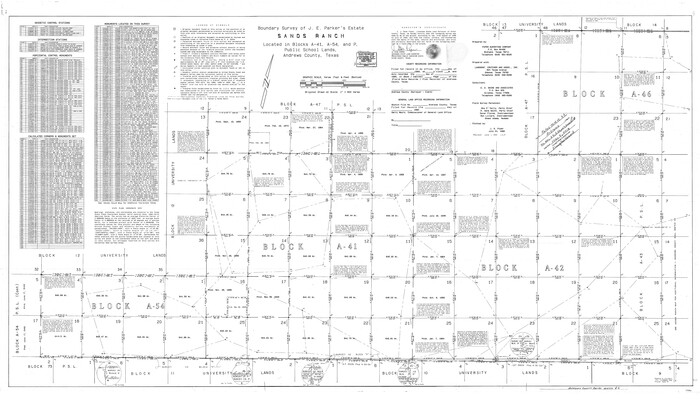 94990, Andrews County Rolled Sketch 44, General Map Collection