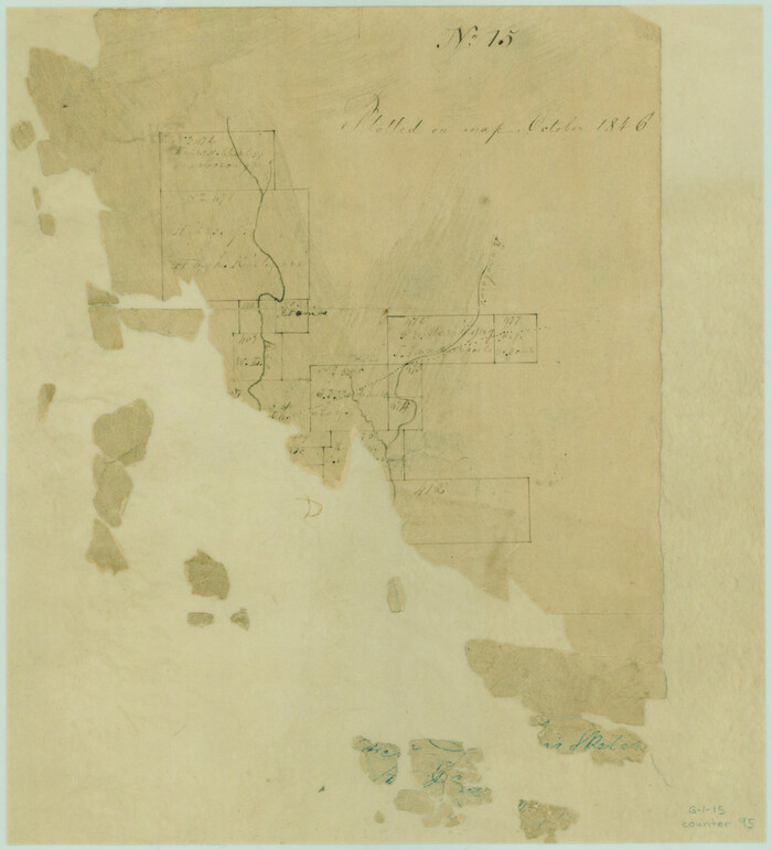 95, [Surveys in the Bexar District along the Sabinal River and Rancheros Creek], General Map Collection