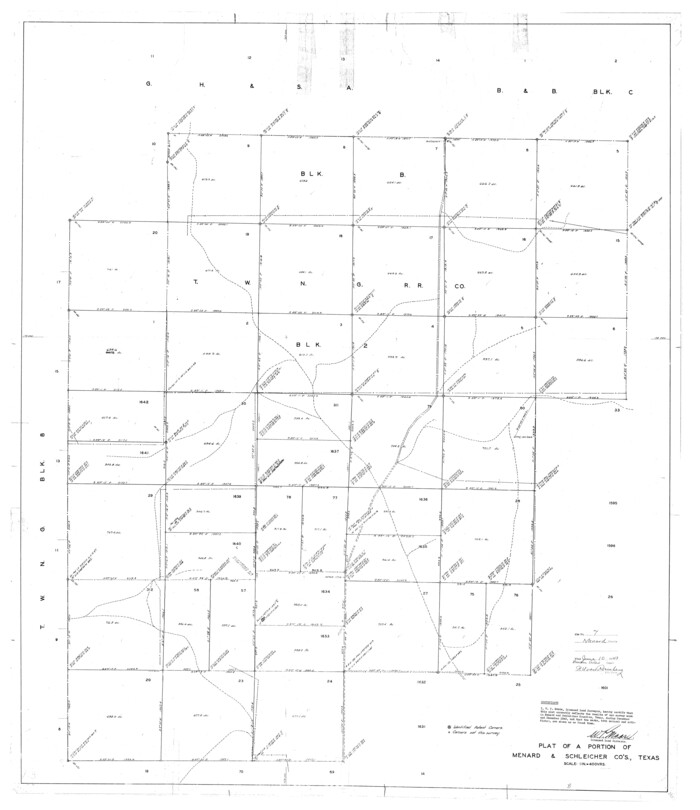 9509, Menard County Rolled Sketch 7, General Map Collection