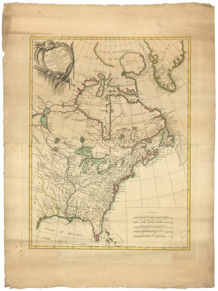 95140, Partie de l'Amerique Septentrionale, qui Comprend le Canada, la Louisiane, le Labrador, le Groenland, les Etats-Unis et la Floride, &c., General Map Collection