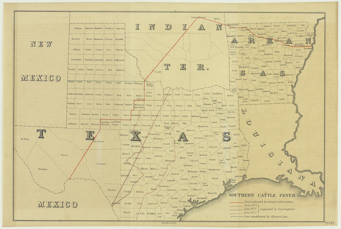 95143, Southern Cattle Fever, General Map Collection