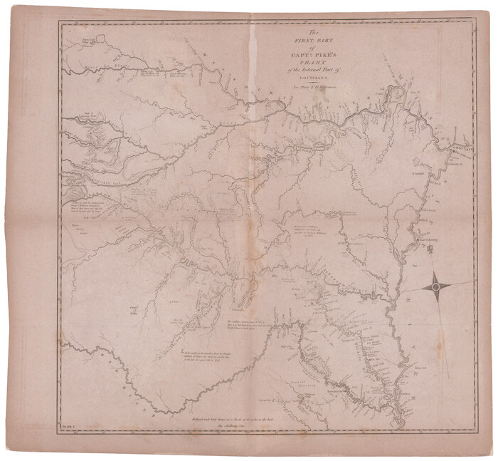 95154, The First Part of Captn. Pike's Chart of the Internal Part of Louisiana, General Map Collection