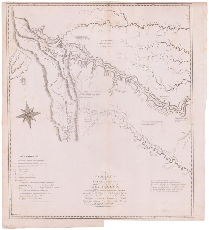 95155, A Chart of the Internal Part of Louisiana, General Map Collection