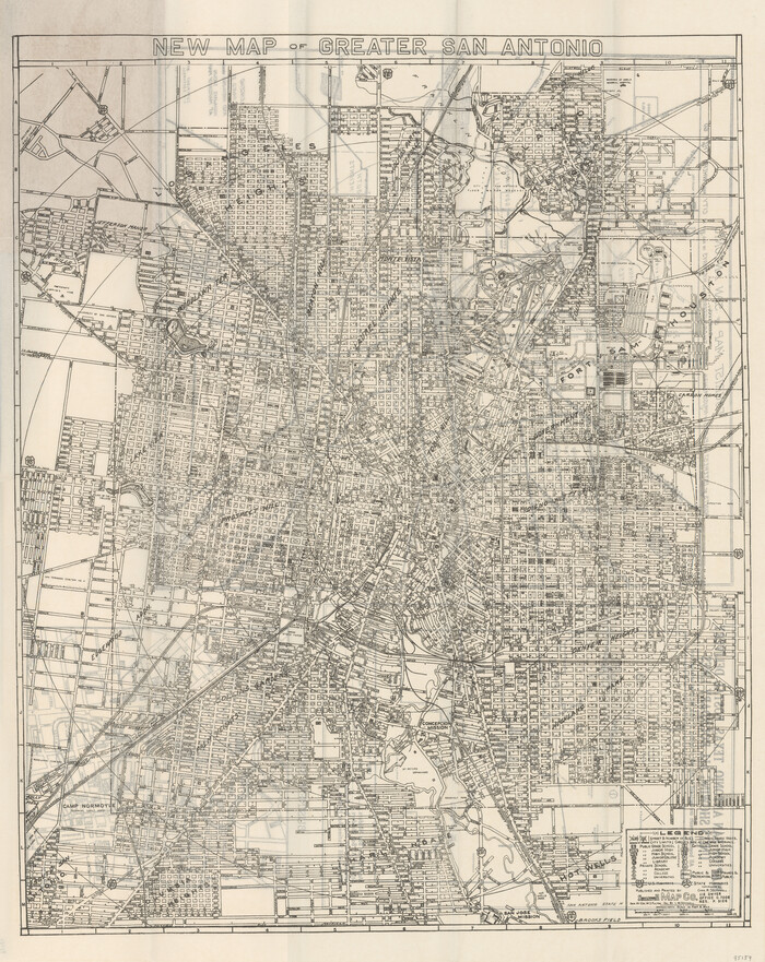95159, New Map of Greater San Antonio, General Map Collection