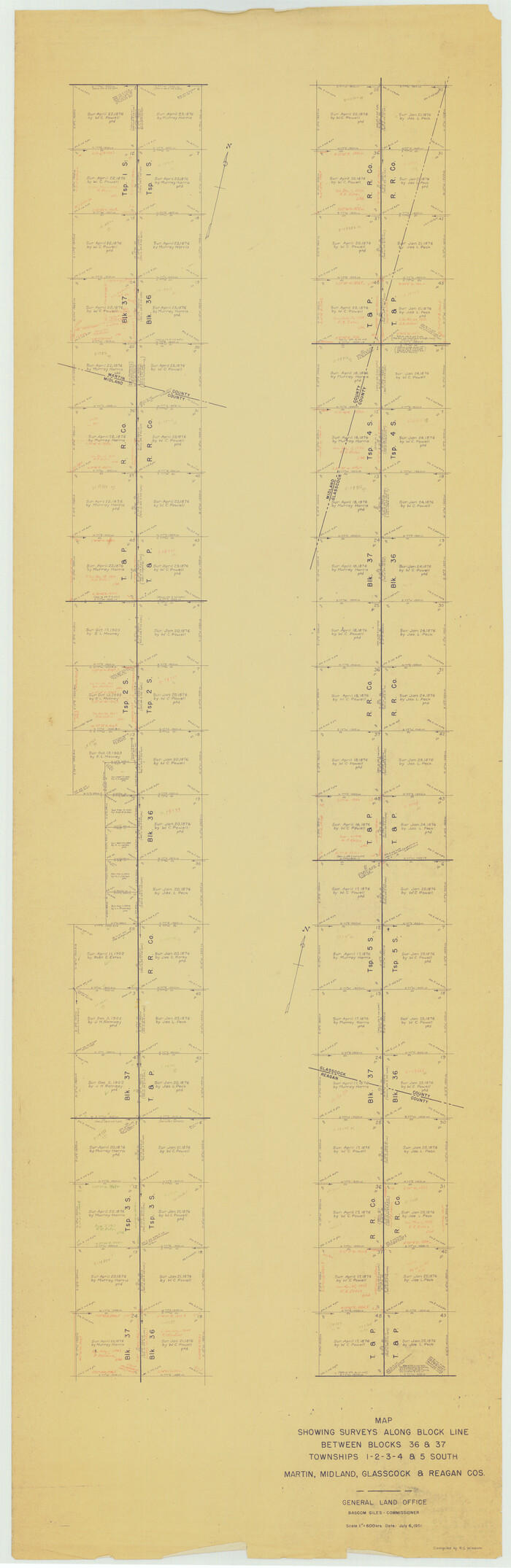 9519, Midland County Rolled Sketch 7, General Map Collection