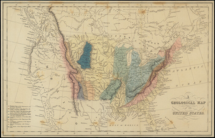 95281, A Geological Map of the United States, Non-GLO Digital Images