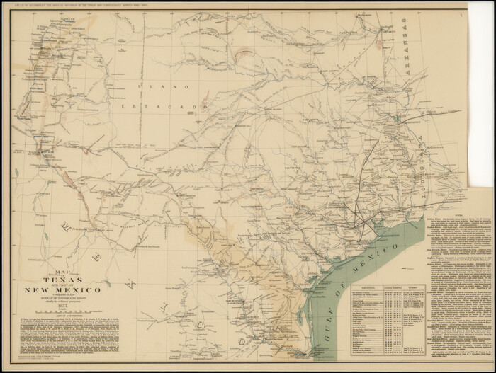 95284, Map of Texas and part of New Mexico, Non-GLO Digital Images
