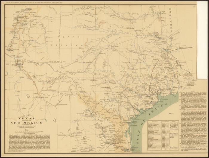 95284, Map of Texas and part of New Mexico, Non-GLO Digital Images