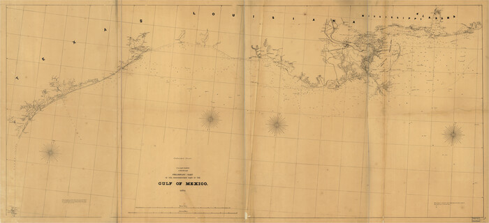 95308, Preliminary Chart of the Northwestern Part of the Gulf of Mexico - Unfinished Proof, Library of Congress