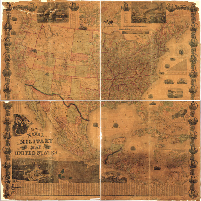 95309, The New Naval and Military Map of the United States, Library of Congress