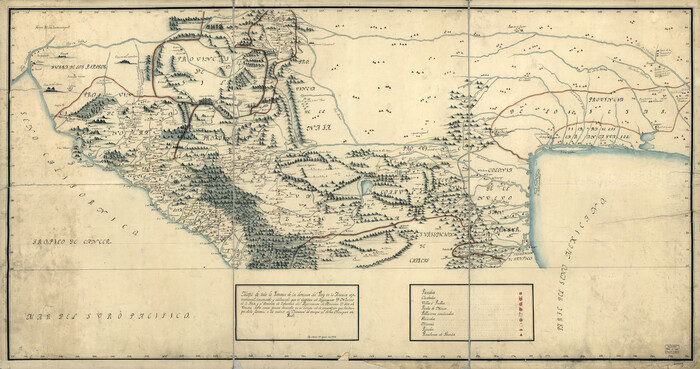 95311, Mapa de toda la Frontera de los dominios del Rey en la America septentrional, Library of Congress