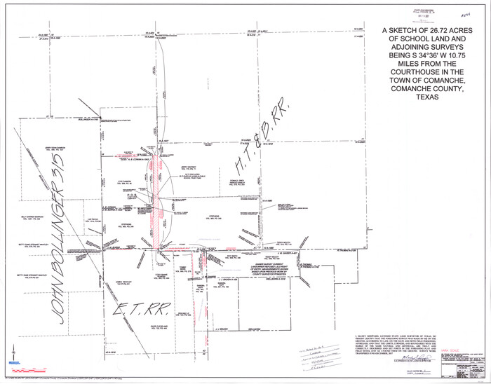 95384, Comanche County Rolled Sketch 3, General Map Collection