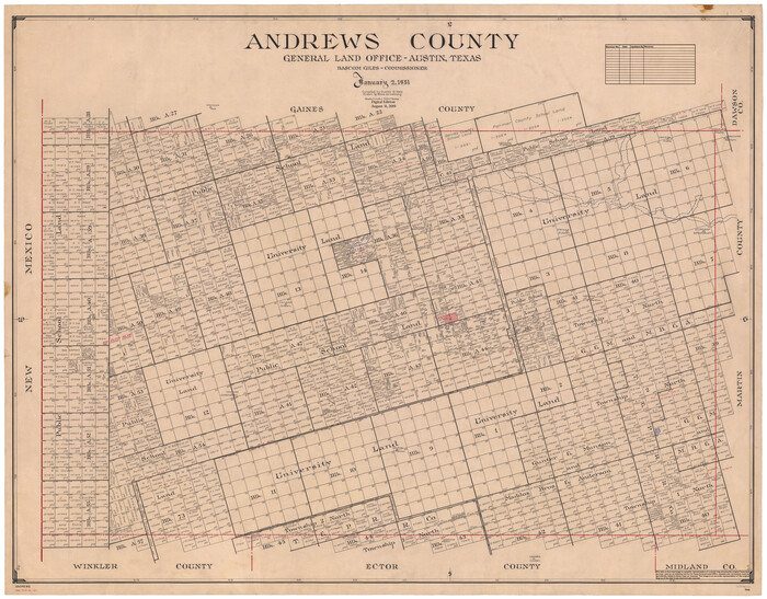95416, Andrews County, General Map Collection