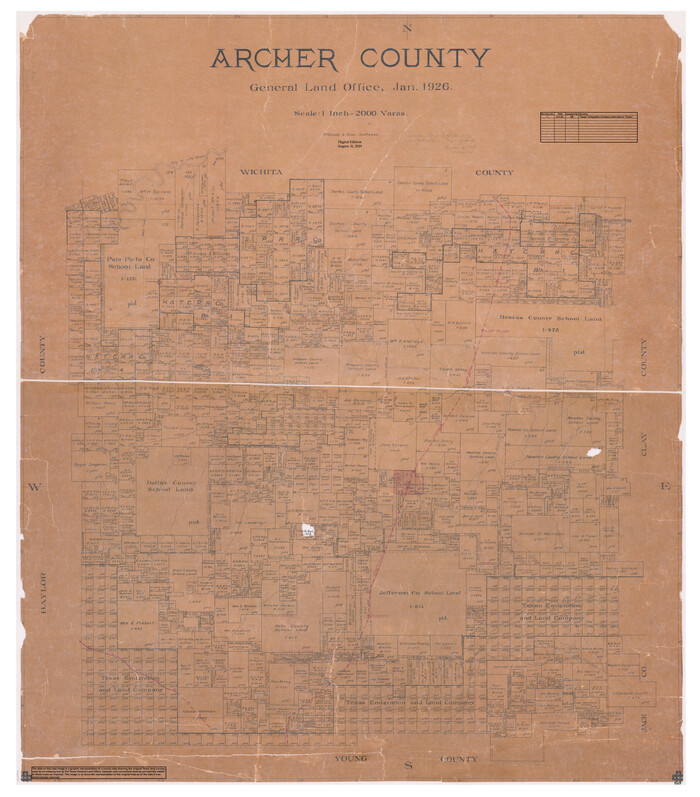 95419, Archer County, General Map Collection