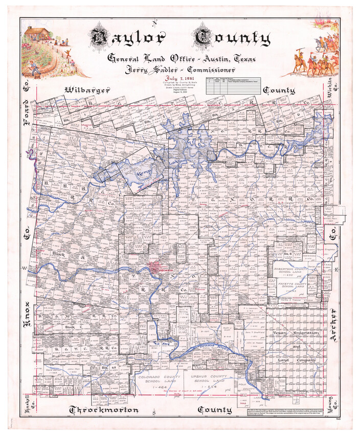 95426, Baylor County, General Map Collection