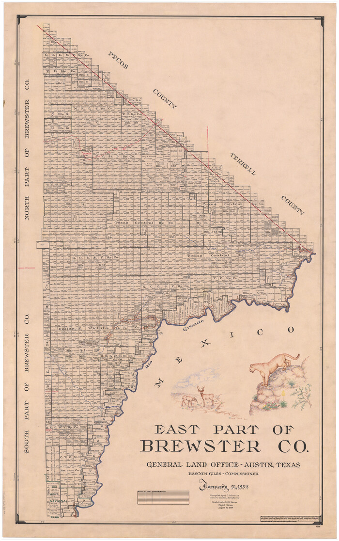 95436, East Part of Brewster Co., General Map Collection