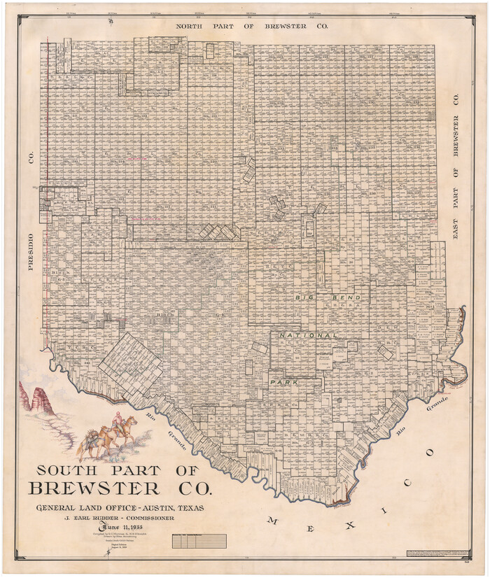 95438, South Part of Brewster Co., General Map Collection
