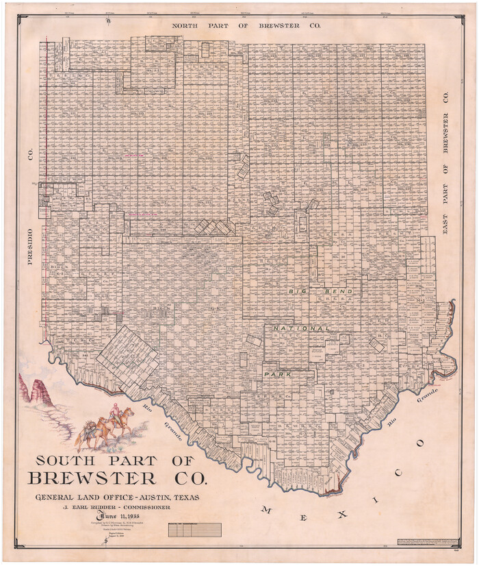 95438, South Part of Brewster Co., General Map Collection