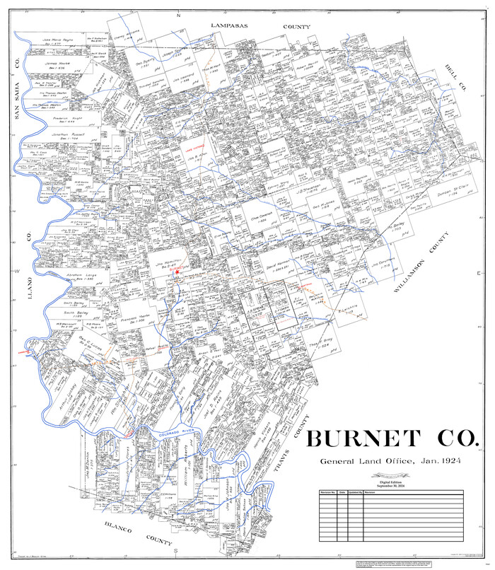 95443, Burnet Co., General Map Collection