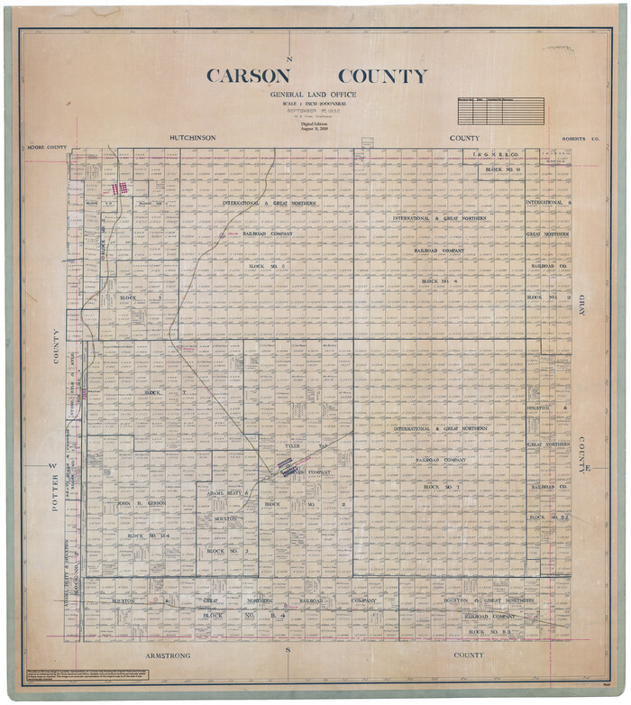 95449, Carson County, General Map Collection