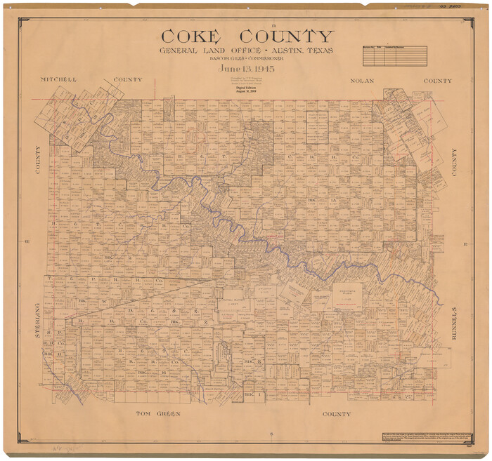 95457, Coke County, General Map Collection