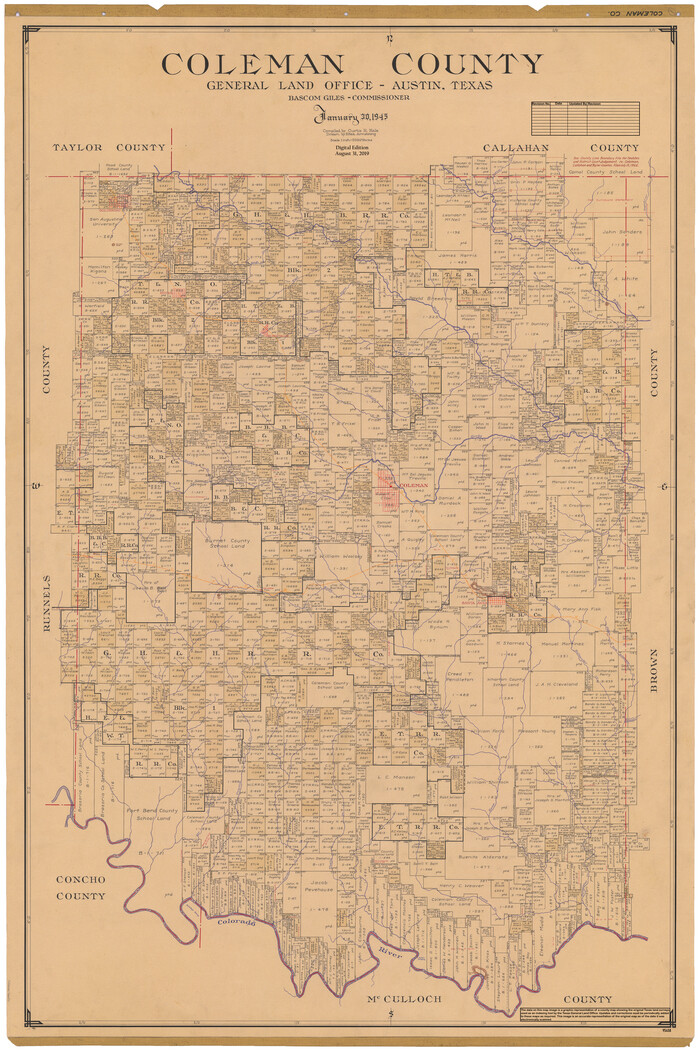 95458, Coleman County, General Map Collection