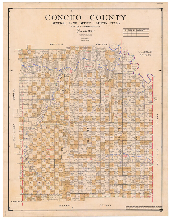95464, Concho County, General Map Collection