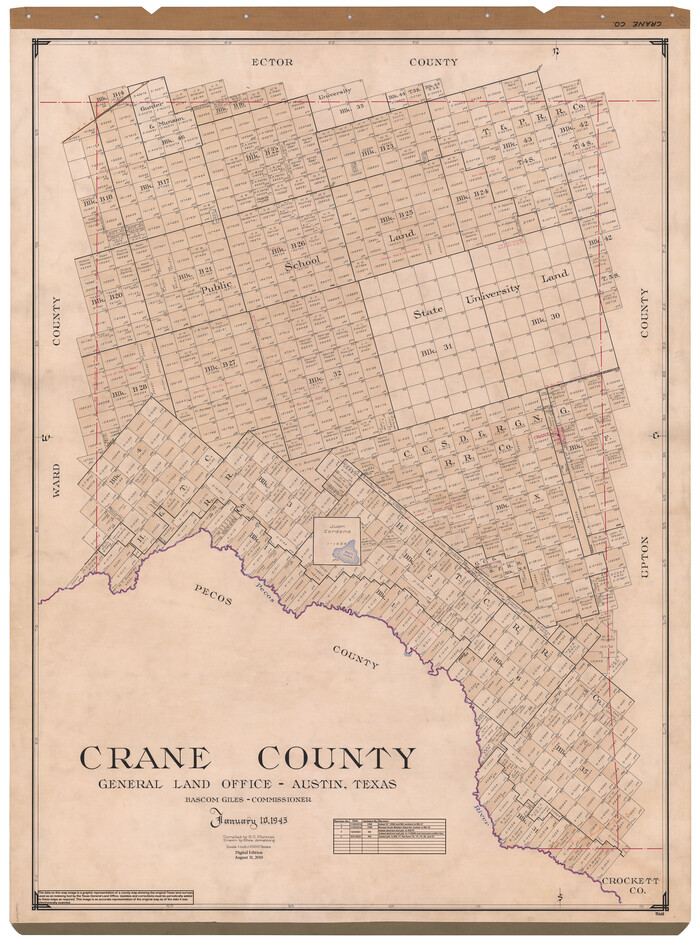 95468, Crane County, General Map Collection