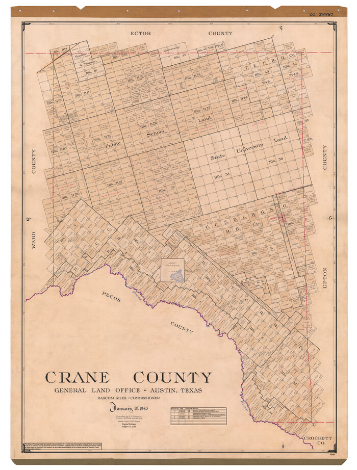 95468, Crane County, General Map Collection