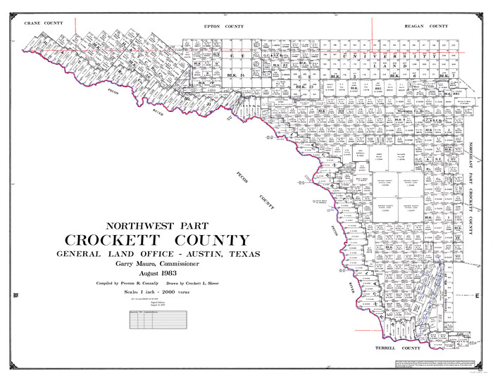 95470, Northwest Part Crockett County, General Map Collection
