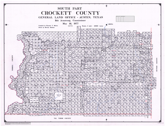 95471, South Part Crockett County, General Map Collection