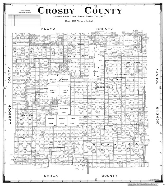 95472, Crosby County, General Map Collection