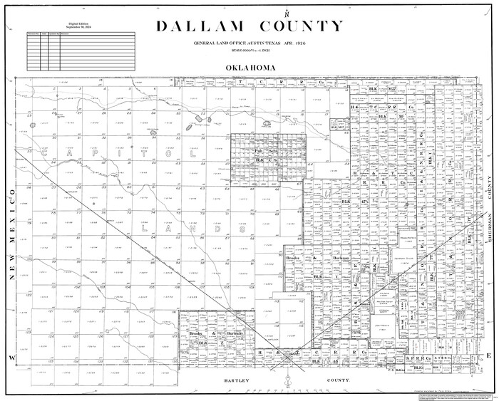 95474, Dallam County, General Map Collection