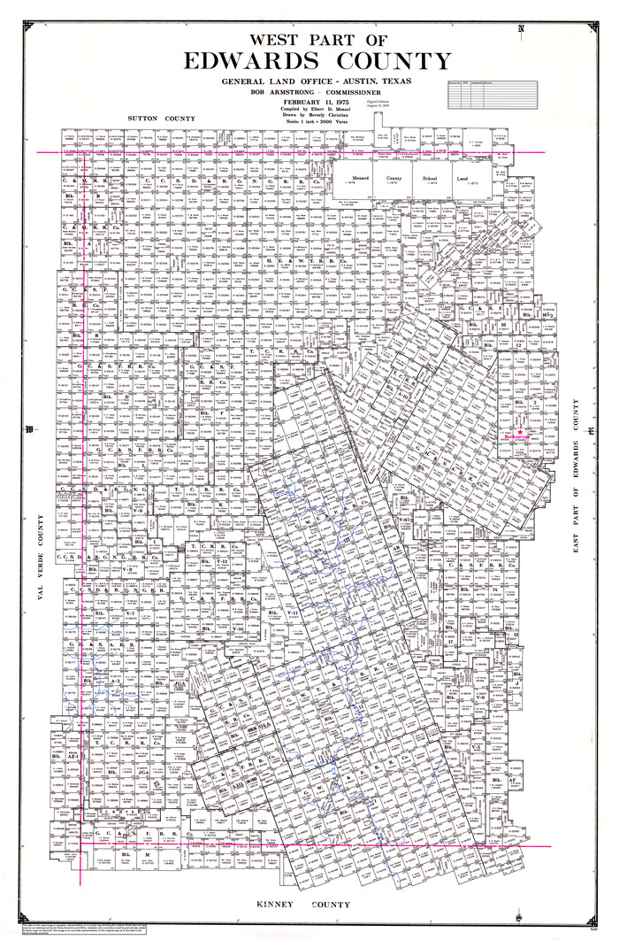 95489, West Part of Edwards County, General Map Collection