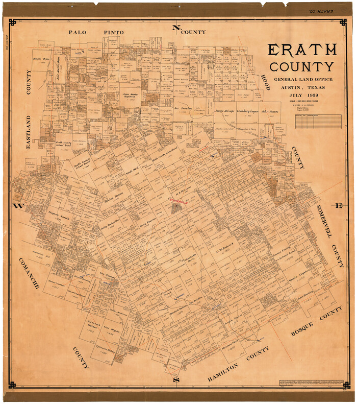 95493, Erath County, General Map Collection
