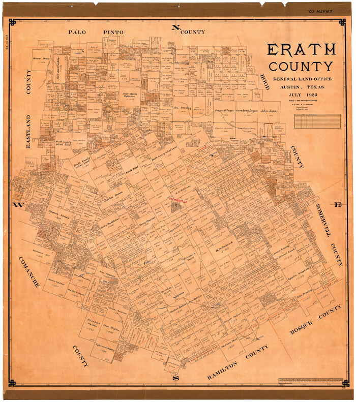 95493, Erath County, General Map Collection