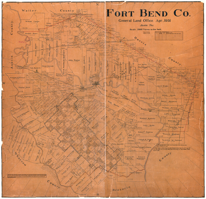 95500, Fort Bend Co., General Map Collection
