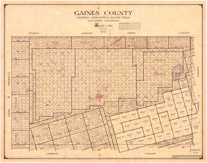 95504, Gaines County, General Map Collection