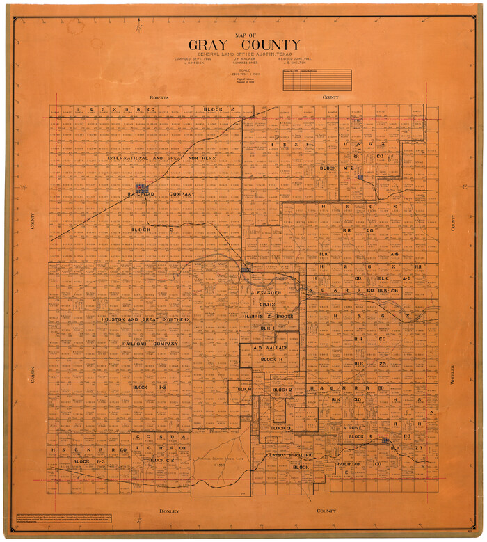 95511, Map of Gray County, General Map Collection