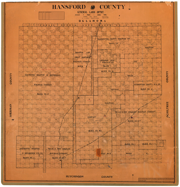 95519, Hansford County, General Map Collection