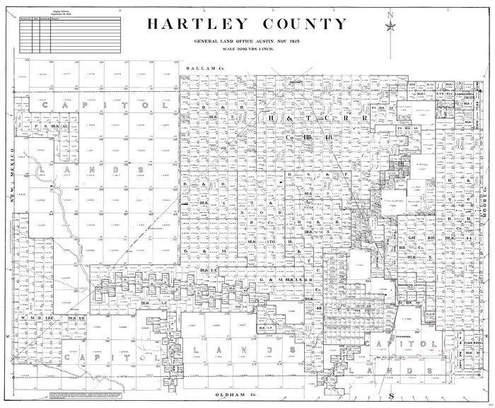 95524, Hartley County, General Map Collection