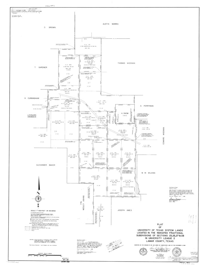 9553, Lamar County Rolled Sketch 1, General Map Collection