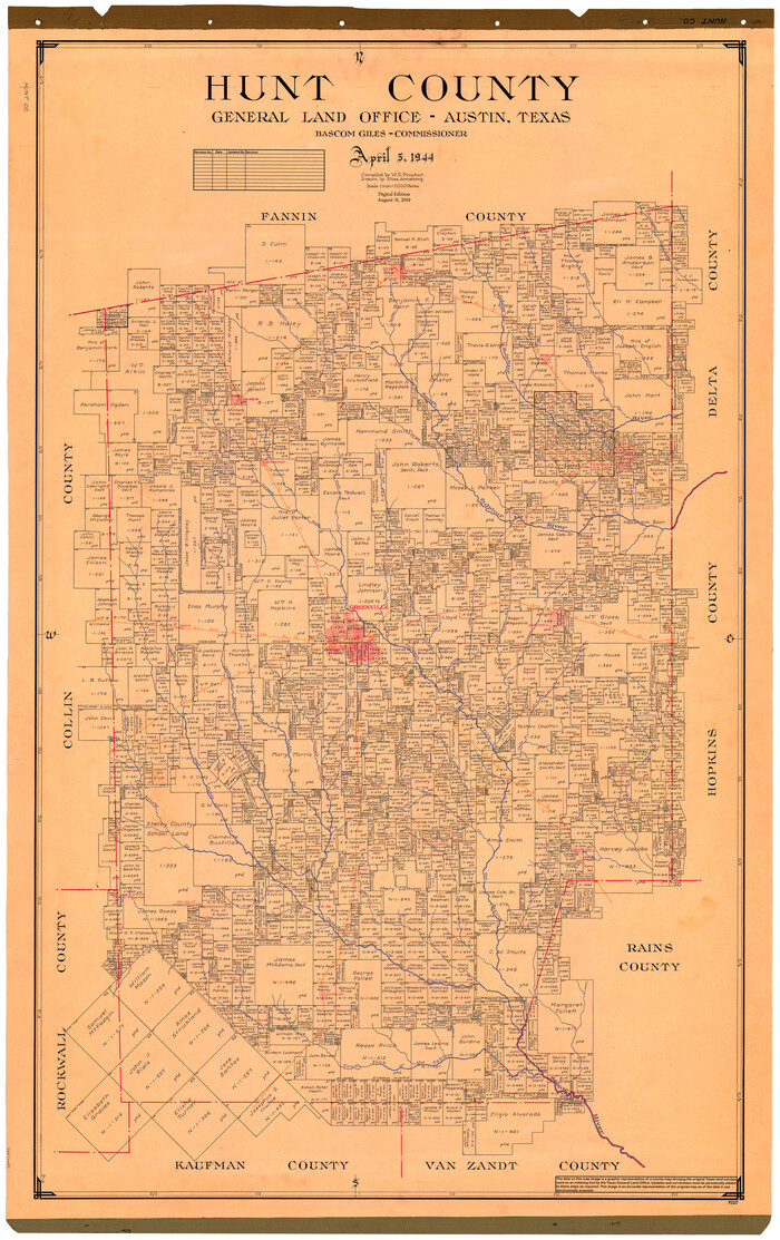 95537, Hunt County, General Map Collection
